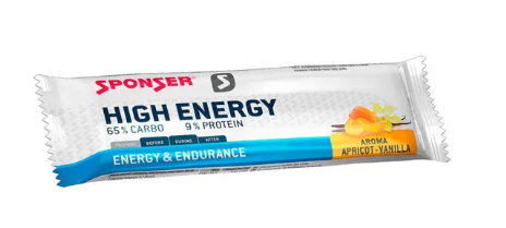 SPONSER® High Energy Bar Apricot Vanilla 45g SPONSER® High Energy Bar Apricot Vanilla 45g