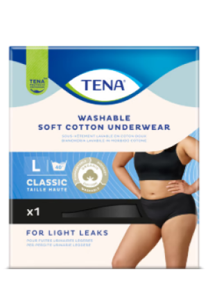 Tena Washable Cotton Classic L schwarz