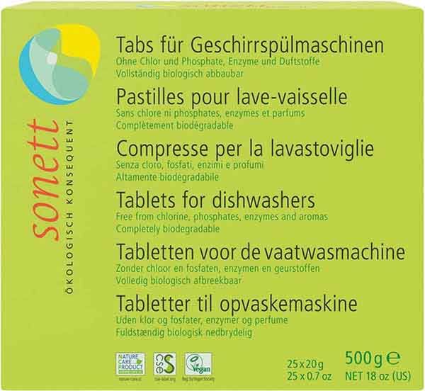 Sonett Tabs für die Geschirrspülmaschine 25 x 20g Sonett Tabs für die Geschirrspülmaschine 25 x 20g