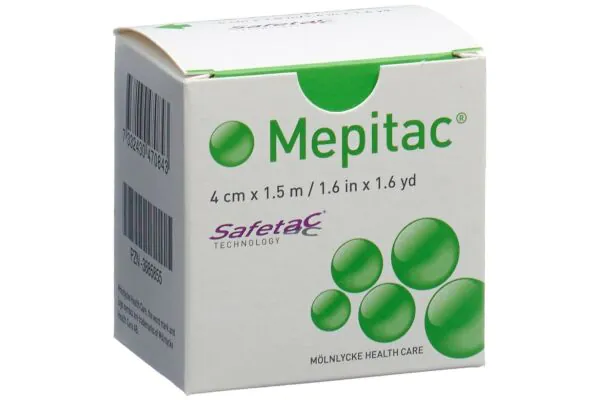 Mepitac safetac Fixierverband 1.5mx4cm Silikon