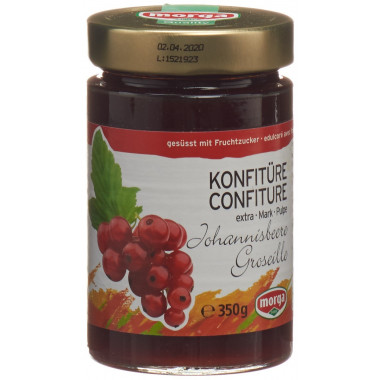 MORGA Konfitüre Johannisbeermark Fruchtz 350g