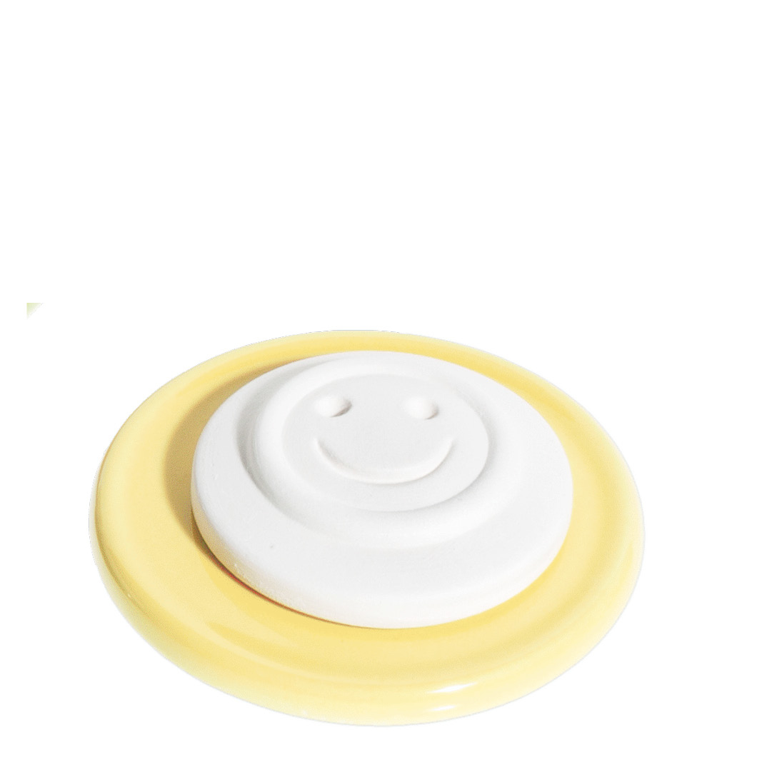 AROMALIFE Duftstein Set Smile&Unterteller gelb AROMALIFE Duftstein Set Smile&Unterteller gelb