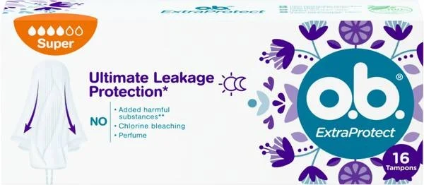 OB Tampons ExtraProtect Super (n) Karton 16 Stück