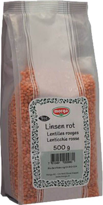 Morga Linsen rot Bio Btl 500g