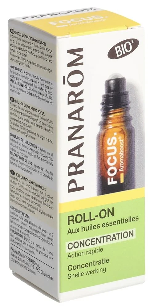 PRANAROM Aromaboost Roll-on Focus Bio 5ml