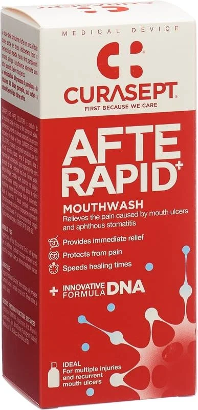 Curasept AFTE RAPID DNA Spüllös EN/FR/DE/HU 125ml