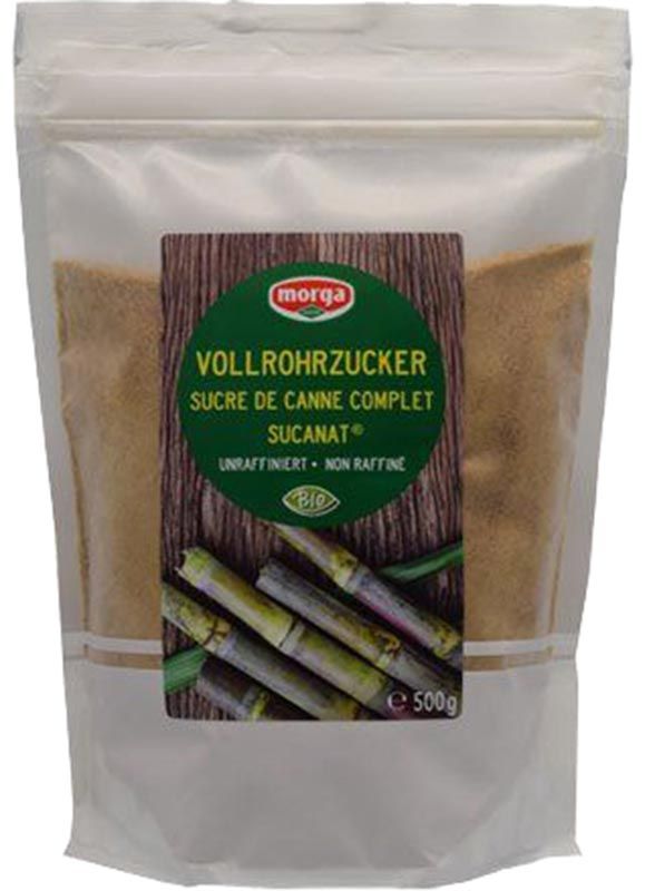 MORGA Sucanat Vollrohrzucker Bio Btl 500g