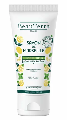 BeauTerra Flüss Seife Marseille Minze-Zit 100ml BeauTerra Flüss Seife Marseille Minze-Zit 100ml