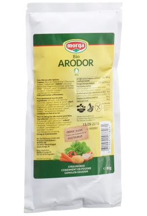 Morga Arodor Streuwürze Bio Knospe Btl 80g Morga Arodor Streuwürze Bio Knospe Btl 80g
