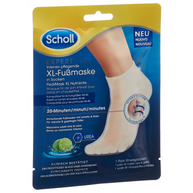 Scholl Expert Care erfrischende Fussmaske XL mit Limette men 1 Paar Scholl Expert Care erfrischende Fussmaske XL mit Limette men 1 Paar