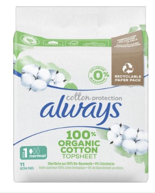 ALWAYS Ultra Binde Cot Protect Norm Flügel 11 Stk