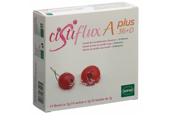 Cistiflux A36+DMannose Nahrungsergänzung Cranberry 14 x 5g Cistiflux A36+DMannose Nahrungsergänzung Cranberry 14 x 5g
