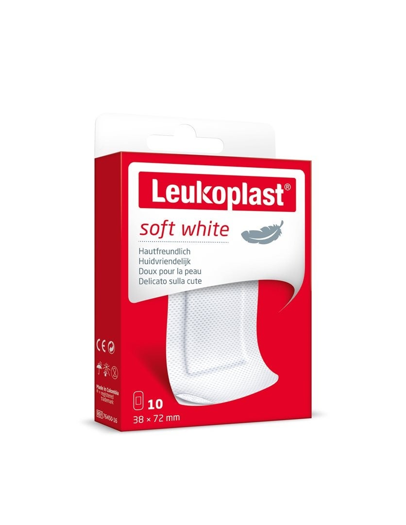 Leukoplast soft white 38x72mm 10 Stück