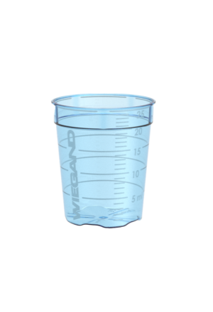 Wiegand MediBecher Multi 25ml blau 47 Stück
