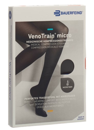 Bauerfeind VT MICRO AG KKL2 S p/l Fuss offen schwarz MikroNoppe 1 Paar