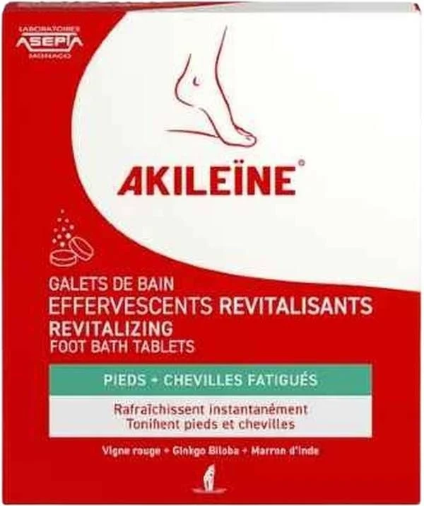 AKILEINE® Rot sprudelnd Fussbadtabletten 120g AKILEINE® Rot sprudelnd Fussbadtabletten 120g