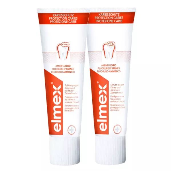 elmex KARIESSCHUTZ Zahnpasta Duo 2 x 75ml elmex KARIESSCHUTZ Zahnpasta Duo 2 x 75ml