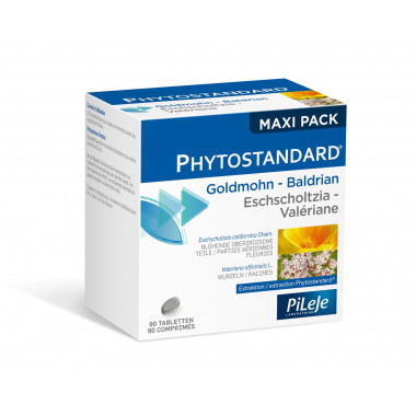 Phytostandard Goldmohn-Baldrian Tabletten 90 Stück Phytostandard Goldmohn-Baldrian Tabletten 90 Stück