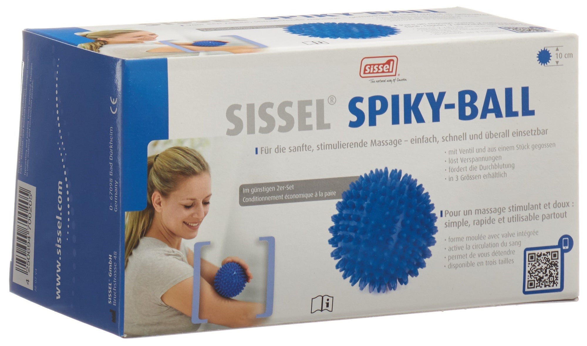 SISSEL Igelbälle 10cm blau 2 Stück SISSEL Igelbälle 10cm blau 2 Stück
