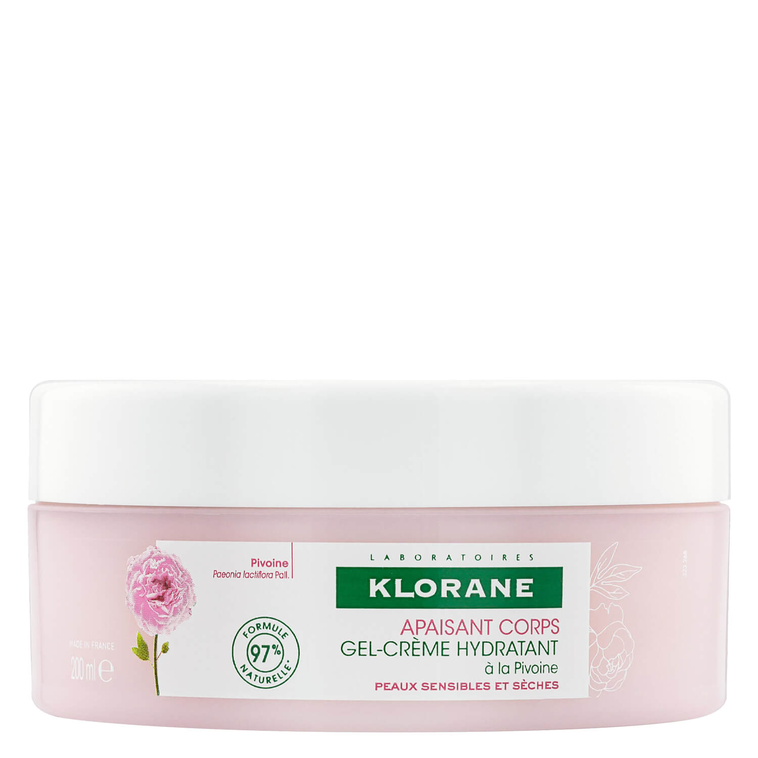 KLORANE Pfingstrosen Gel-Creme feuchtig Bio 200ml
