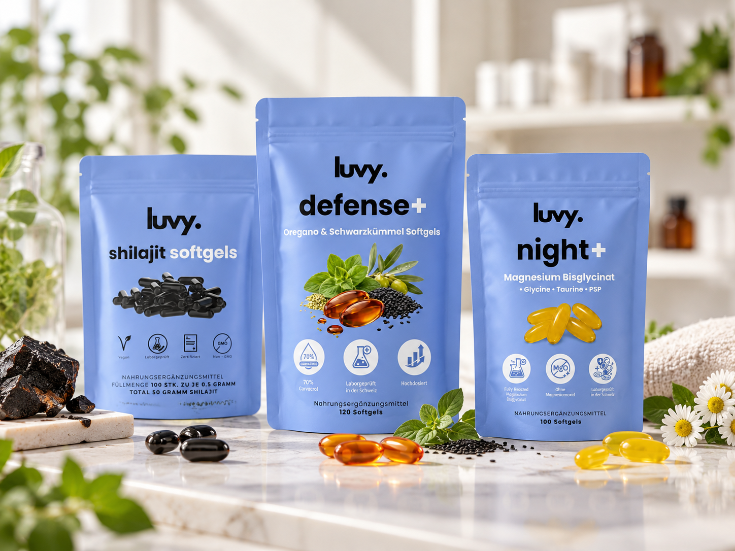 Drei Produkte, eine klare Routine: LUVY von morgens bis abends