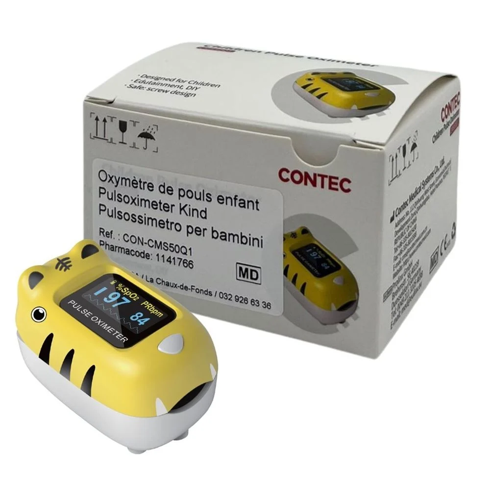 CONTEC Pulsoximeter Kinder ab 10 kg mit Batterien