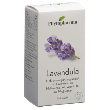 Phytopharma Lavandula Kapseln 80 Stück Phytopharma Lavandula Kapseln 80 Stück