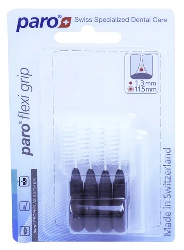PARO Flexi Grip 1.3–11.5 mm schwarz grob 4 Stück
