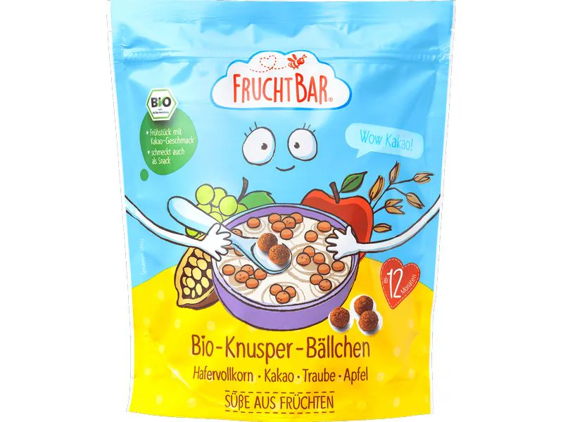 Fruchtbar Knusper Bällchen Bio Weizen Kakao 125g