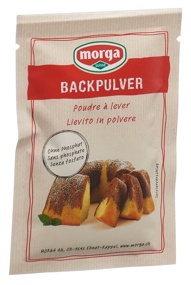 Morga Backpulver ohne Phosphat Btl 22g Morga Backpulver ohne Phosphat Btl 22g