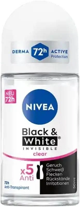 Nivea Deo Inv Bla&Whi Roll-on Cl Fem (neu) 50ml