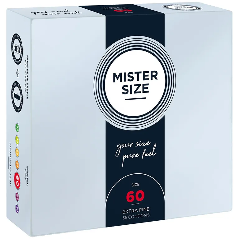 MISTER SIZE 60 Kondome Box 36 Stück