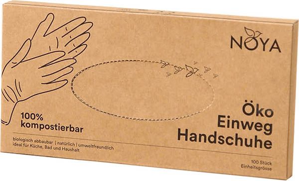 NOYA Öko Einweg Handschuhe kompostierbar 100 Stück