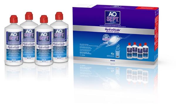 Aosept Plus liquid mit Hydraglyde 4 x 360ml