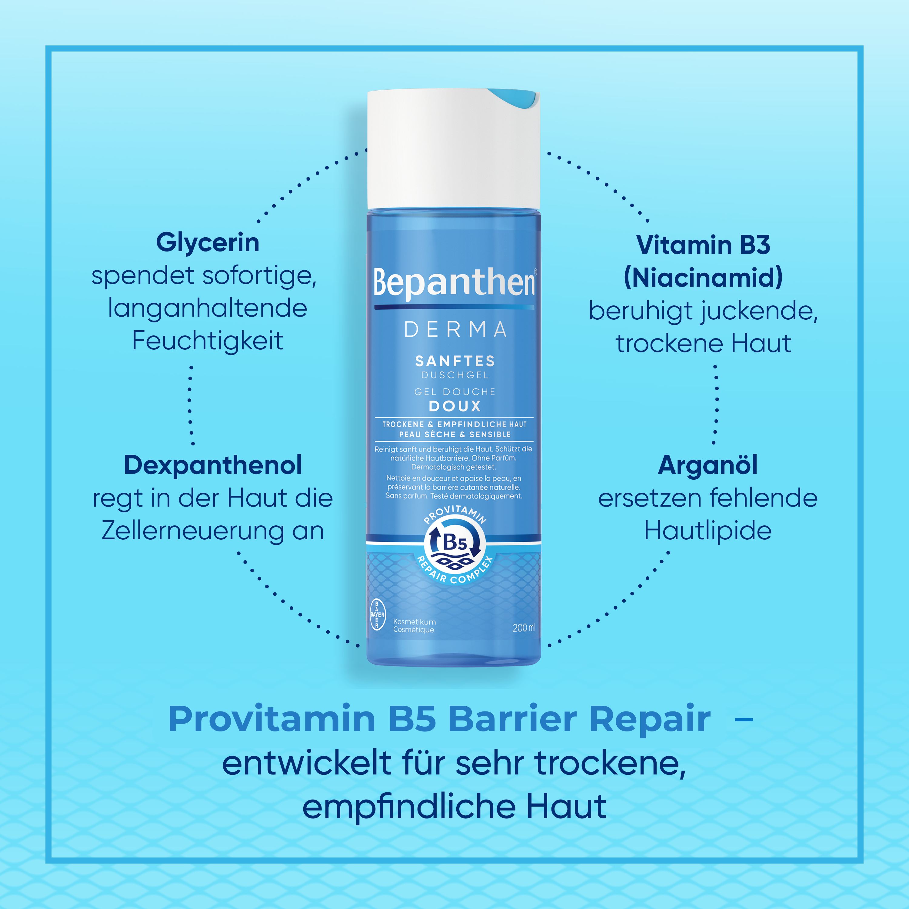 Bepanthen® DERMA Sanftes Duschgel 200ml