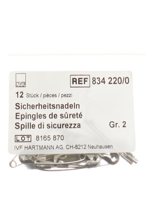 IVF Sicherheitsnadeln Gr2 38mm Btl 12 Stück
