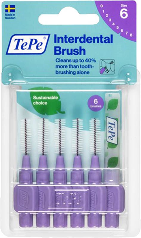 TePe Interdental Brush 1.1mm violett 6 Stück
