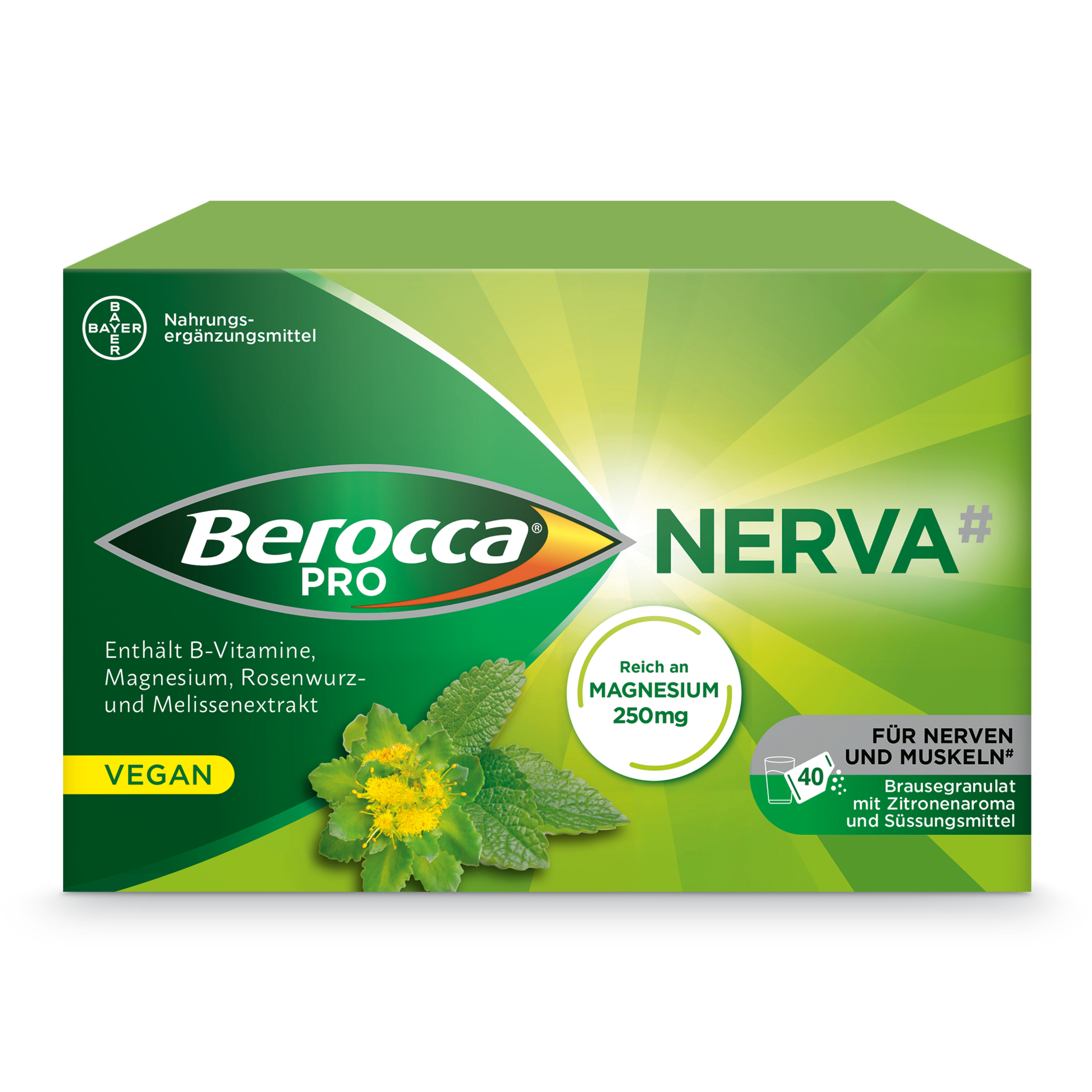 Berocca Pro Nerva Brausegranulat Beutel 40 Stück Berocca Pro Nerva Brausegranulat Beutel 40 Stück