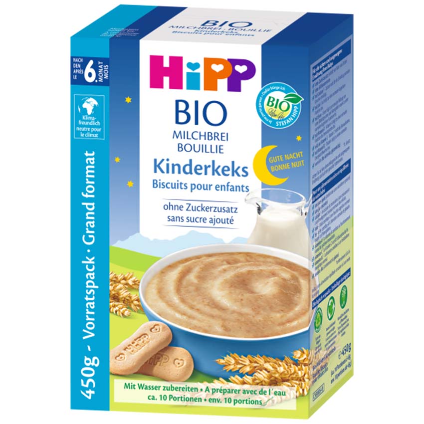 Hipp Gute Nacht Bio Milchbrei Kinderkeks 450g