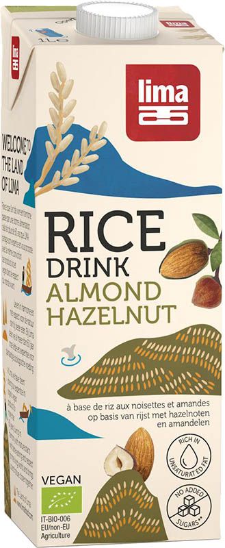 Lima Reis Drink Haselnuss-Mandel 1lt