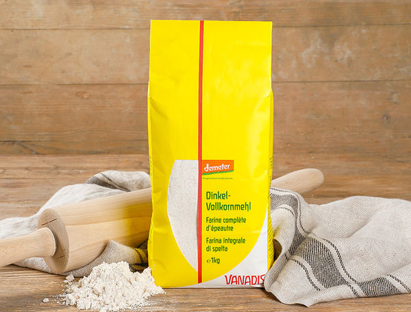 Vanadis Dinkel Vollmehl Demeter 1kg Vanadis Dinkel Vollmehl Demeter 1kg