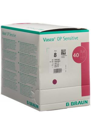 Vasco OP Sensitive Handschuhe Gr8.0 steril Latex 40 Paar