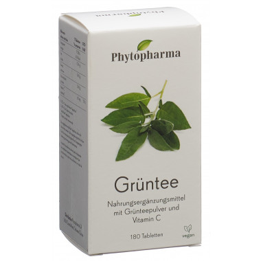PHYTOPHARMA Grüntee Tabletten 180 Stück PHYTOPHARMA Grüntee Tabletten 180 Stück