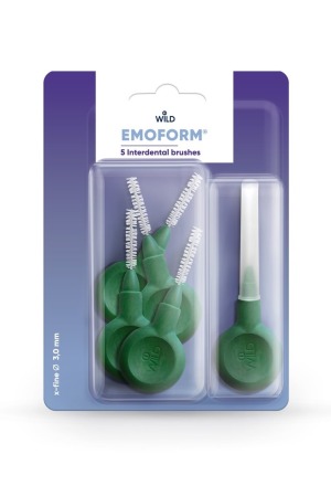 EMOFORM Interdentalbürsten 3.0mm dunkelgrün 5 Stück EMOFORM Interdentalbürsten 3.0mm dunkelgrün 5 Stück