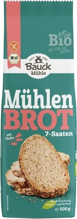 Bauckhof Mühlenbrot 7 Saaten glutenfrei 500g