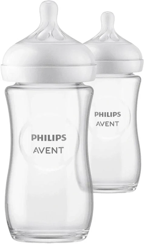PHILIPS AVENT Nat Resp Babyfl Glas 240ml 1M+ 2 Stück