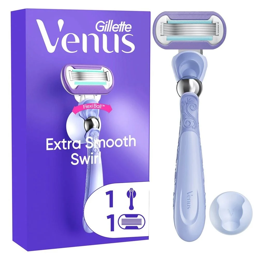 Gillette Venus Extra Smooth Swirl Rasierer 1 Klinge + Duschhalter