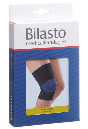 BILASTO Kniebandage M schwarz/blau