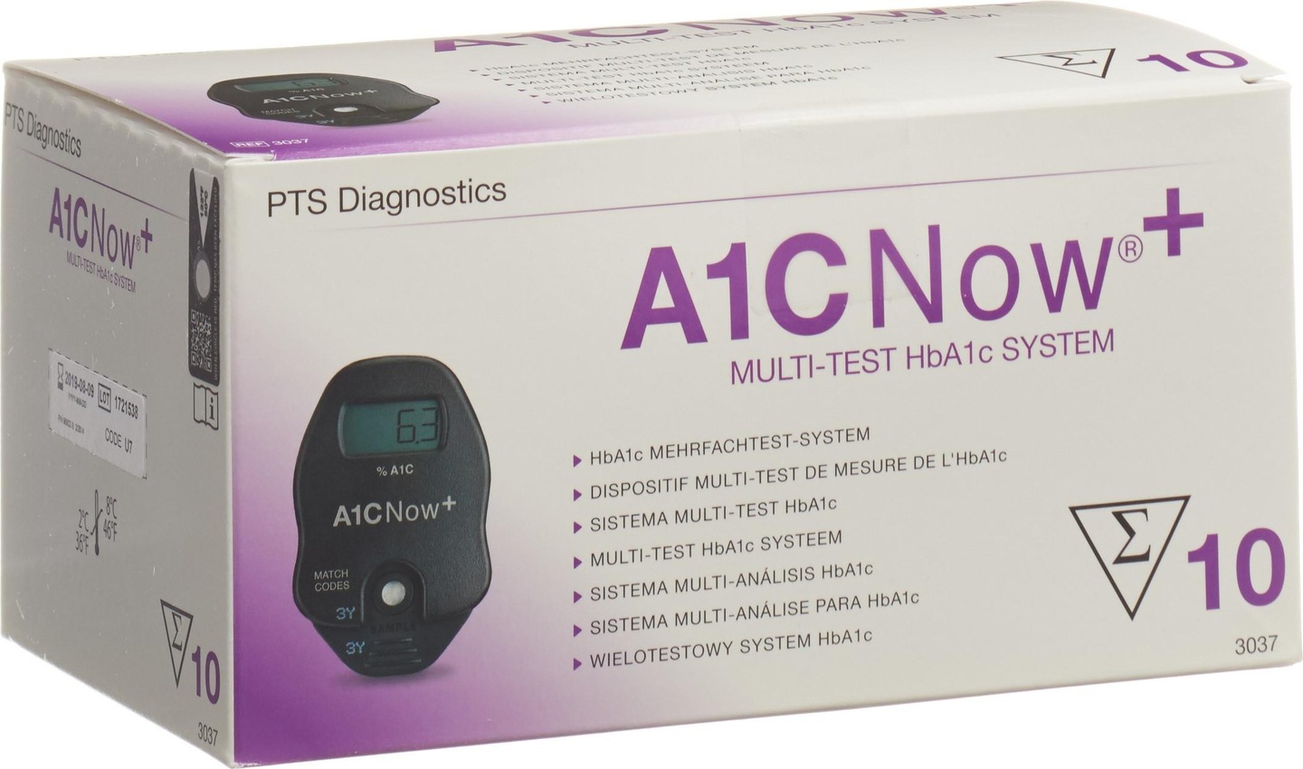 CHECK DIAGNOSTICS A1CNow + Analyse HbA1C 10 Stück