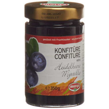 MORGA Konfitüre Heidelbeer Fruchtz 350g